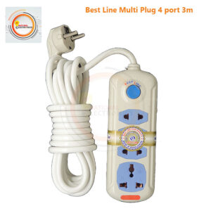Best Line Multi Plug 4 port 3m