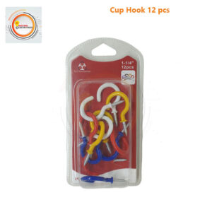 Cup Hook Multi Colored Wall Hanger 12 Pcs - Wall Hook