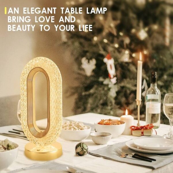 LED Crystal Table Lamp Zero Shape - Image 2