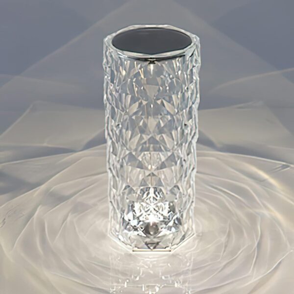 Rose Diamon Crystal Touch Table Lamp