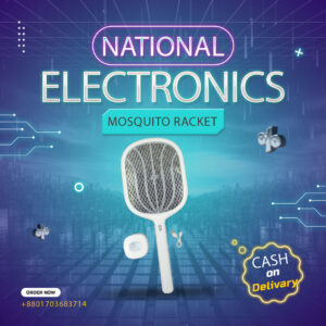 🔌 Rechargeable Mosquito Racket (Type-C Charging)